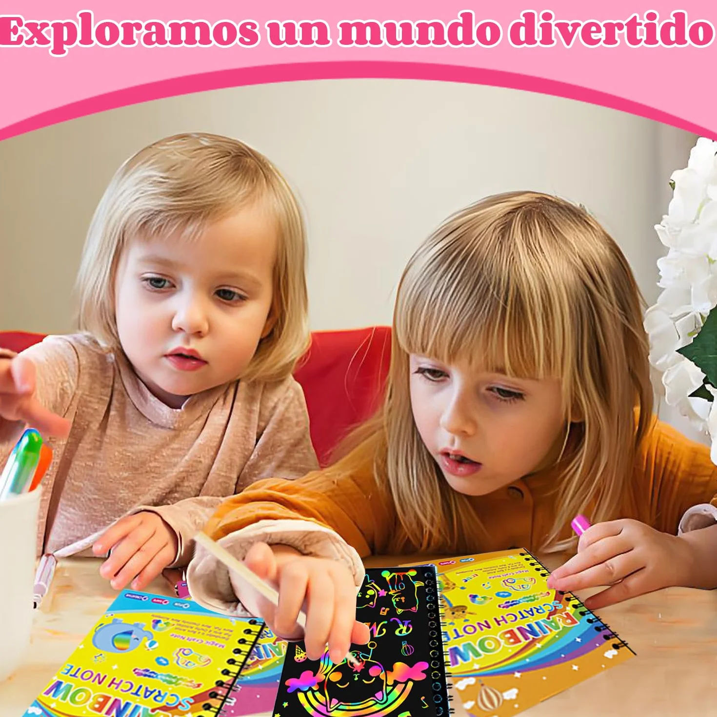 Scratch Art Manualidades Niños, Regalos Cumpleaños Niños Colegio, Detalle Cumpleaños Infantil