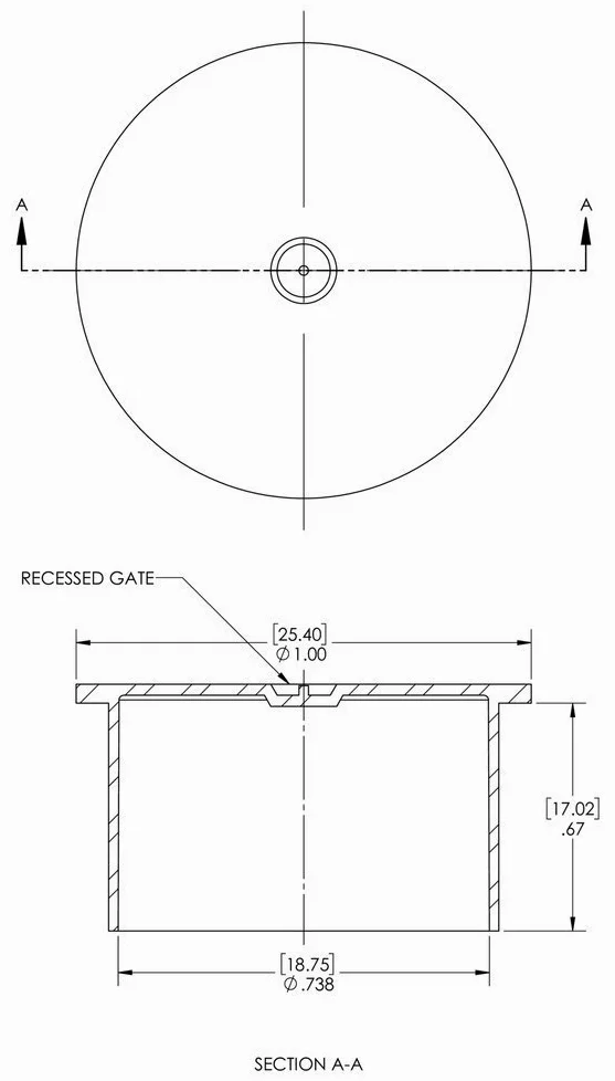 Caplugs QPO60Q1 - Tapón de plástico con rosca recta para tapón, tamaño de rosca 3/4 pulgadas, PO-60, PE-LD, tamaño de rosca 3/4 pulgadas, natural (paquete de 700)