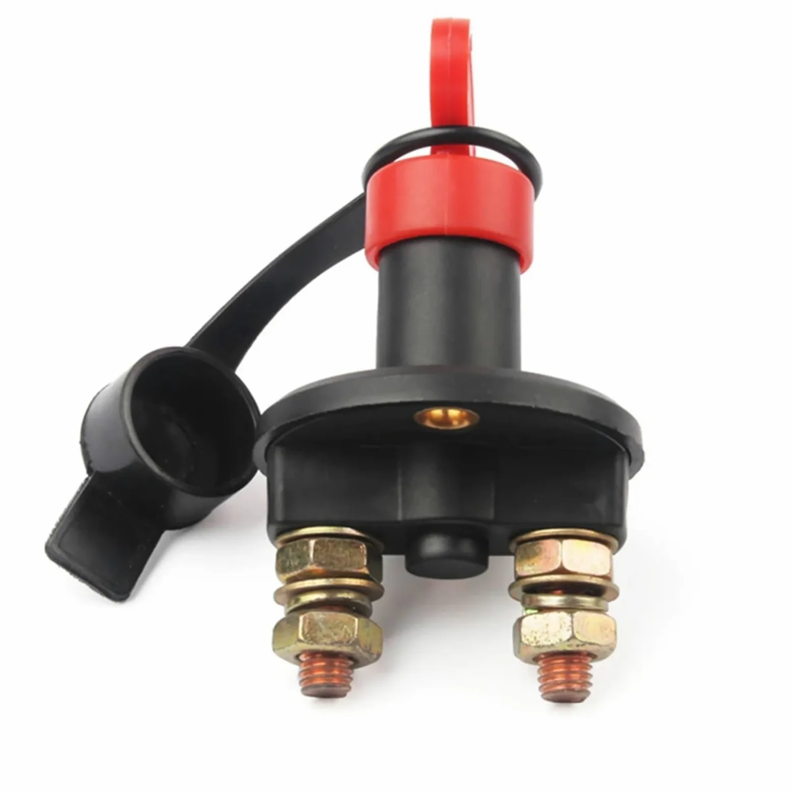 Desconectador de batería universal de 12 V, interruptor giratorio de perilla de corte de energía for auto, camión, barco, vehículo, furgoneta(2 Holes)