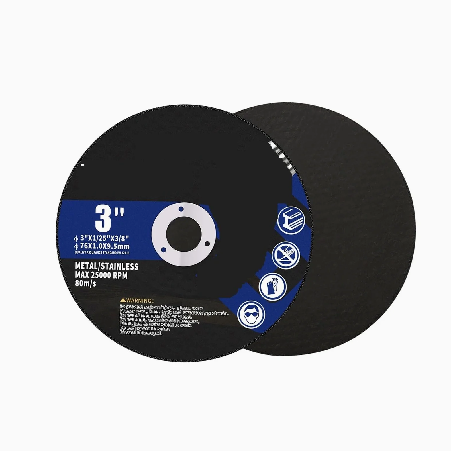 Muela abrasiva Amoladora angular Pulir Disco de corte de resina de 3 pulgadas y 75 mm, disco de corte de metal, discos de amolado for amoladora angular, accesorios for herramientas de rotación, 2-100