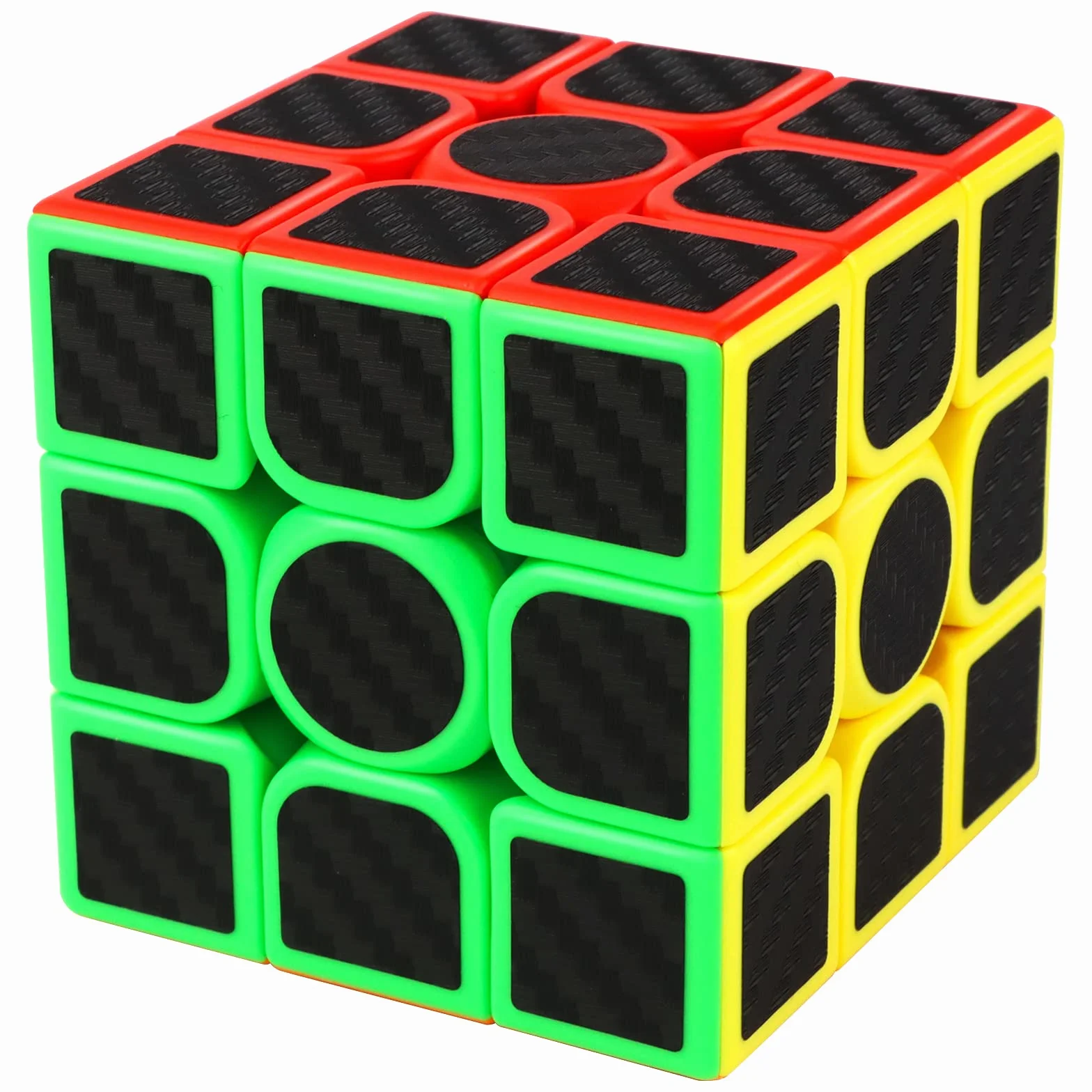 JOPHEK Cubo Mágico 3x3x3 Speed Cube Fibra de Carbono