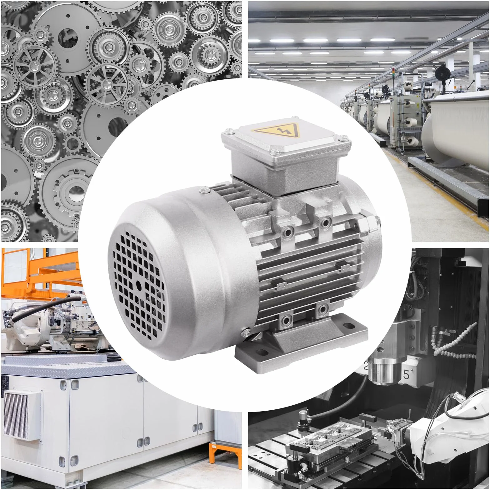 Motor eléctrico,Motor 0.75kw 380v Motor trifásico 3 Motores 1400r/Min con bobina de cobre puro,Para maquinaria agrícola y equipos