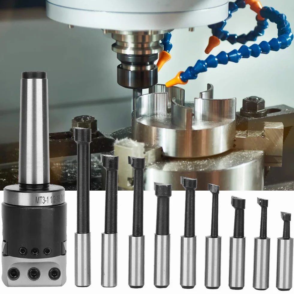 Herramienta de mandrinar 1-1/2-18UNF M12 MT3 Acero al Carbono F1 Cabezal de mandrinado