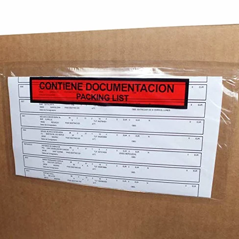 Packing List Adhesivo 1000 sobres 225 x 120 mm