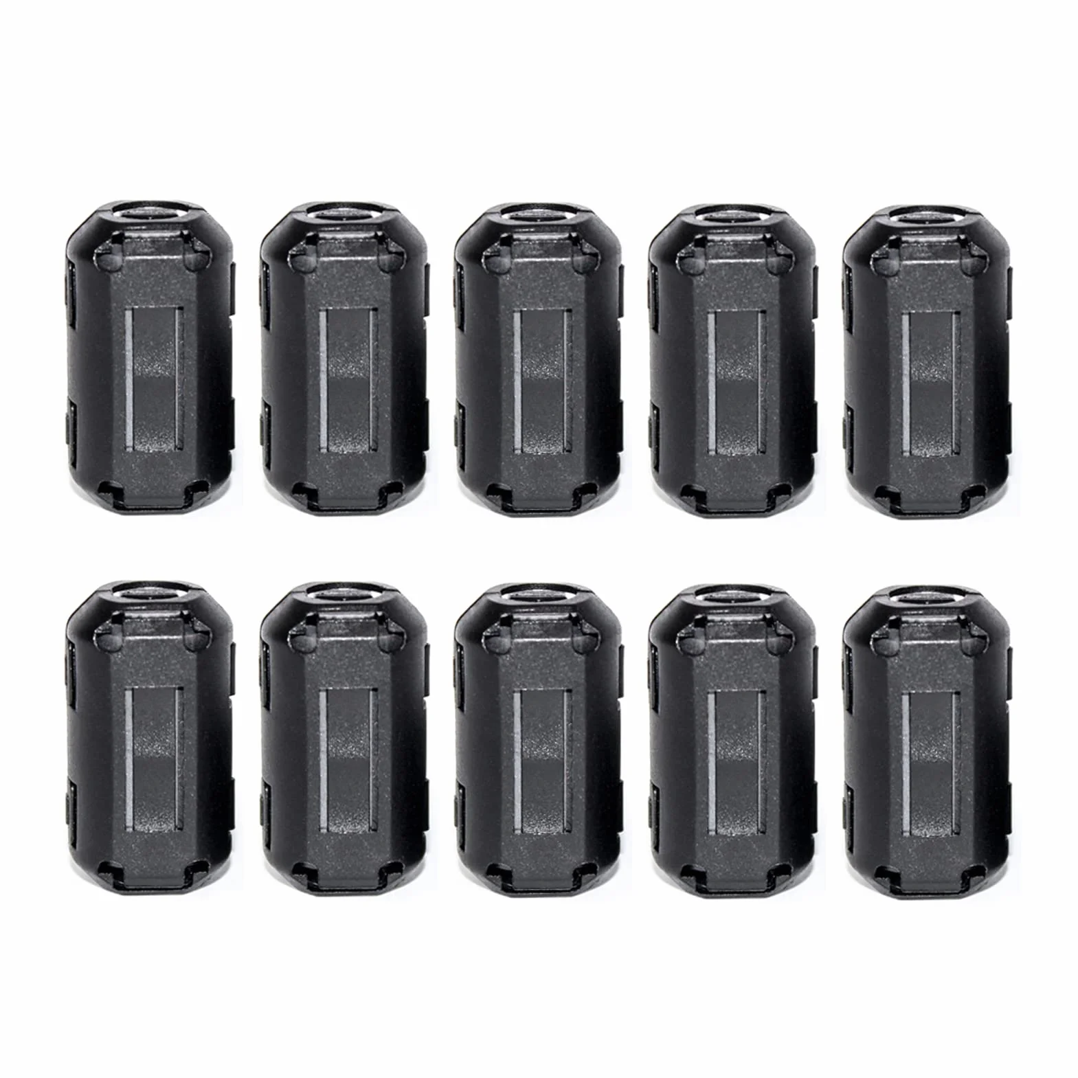 TOJOIN 10PCS Clip-on Ferrite Core RFI EMI Noise Suppressor Cable Clip 9mm