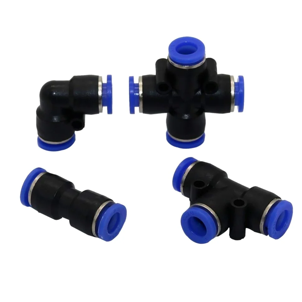 Garden Plumbing 8mm Slip Lock Quick Connectors Tees Elbow Straight Cross Garden Water Connector Low Pressure Mist Cooling Reptile Fogger Tool ( Color : Straight Connector , Diameter : 8mm ) Brass Hose