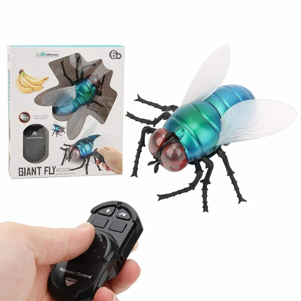 Control Remoto Mosca Juguete Insectos Realistas Broma Halloween Fiesta Educativos