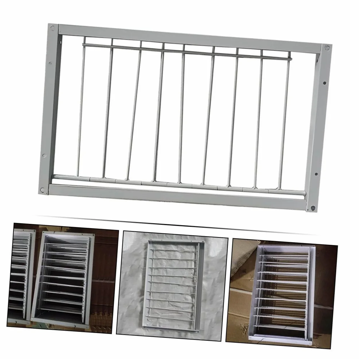 BESTonZON Puertas para Jaulas de Aves de Hierro Blanco, 2 Piezas Instalación Rápida y Mayor Seguridad para Refugios de Pájaros y Criaderos