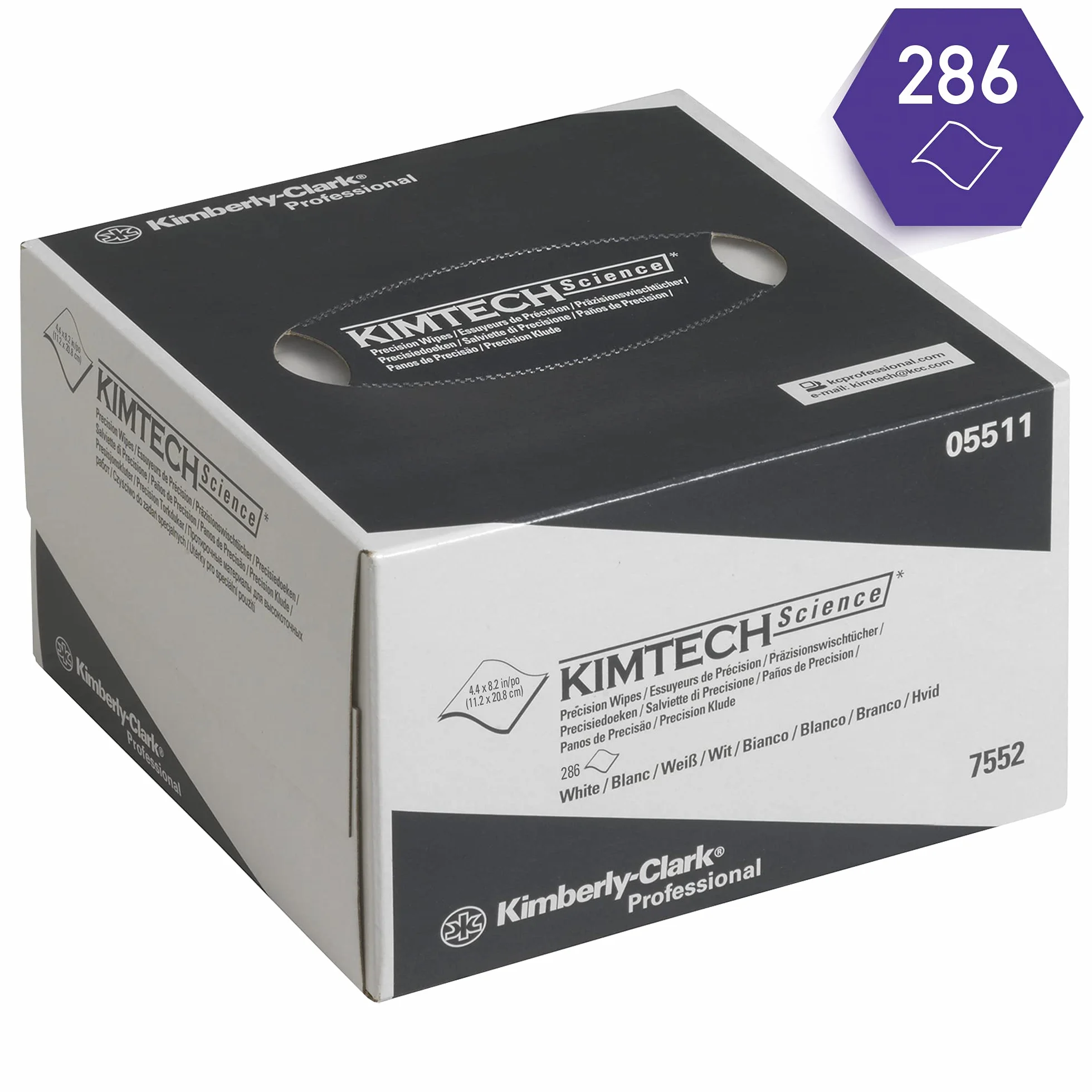 Kimtech Science Paños de Limpieza 7552, 1 Capa, Para Tareas Delicadas, 30 Cajas x 280 Paños (8.580 en total)