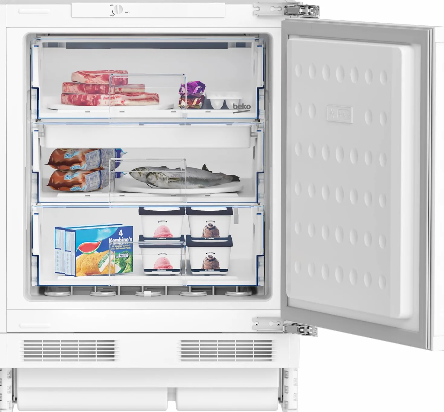 Congelador BEKO BU1204N Blanco 94 L
