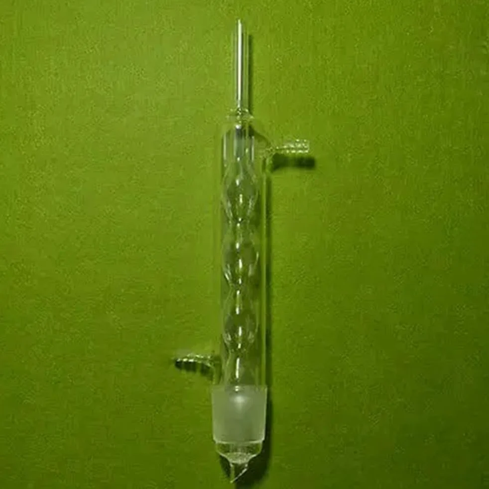 Instrumentos y Equipos de Laboratorio 250 ml con tubo de bombeo de condensador y dos matraces planos 24/40