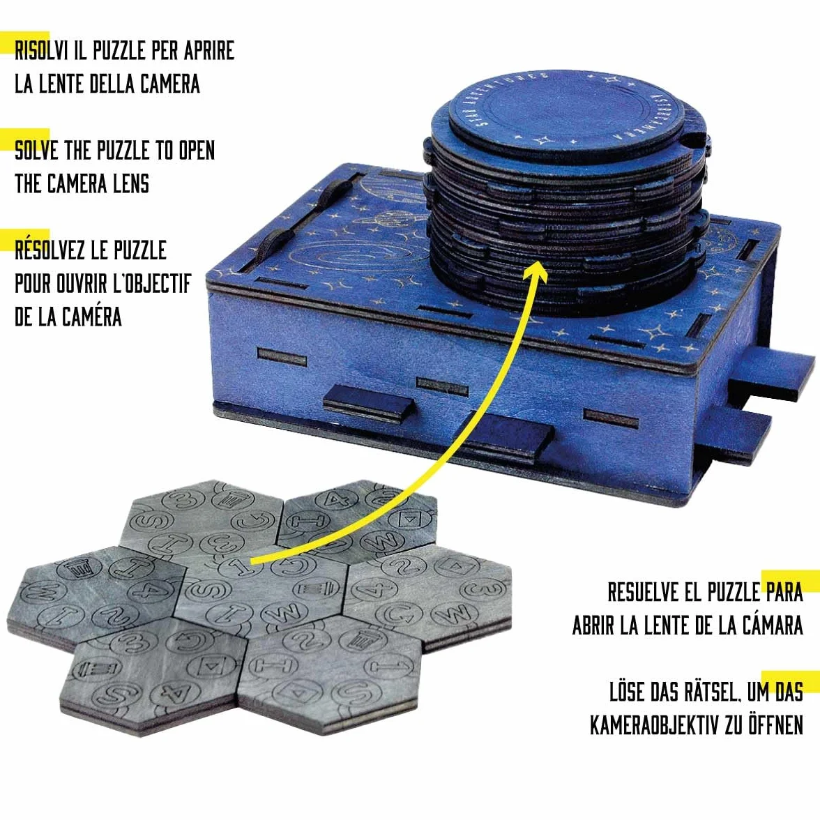 Logica Puzzles Astrocamera 2 Rompecabezas 1 Cajas Secretas Dificultad 4/6 Extreme Serie Star Adventures