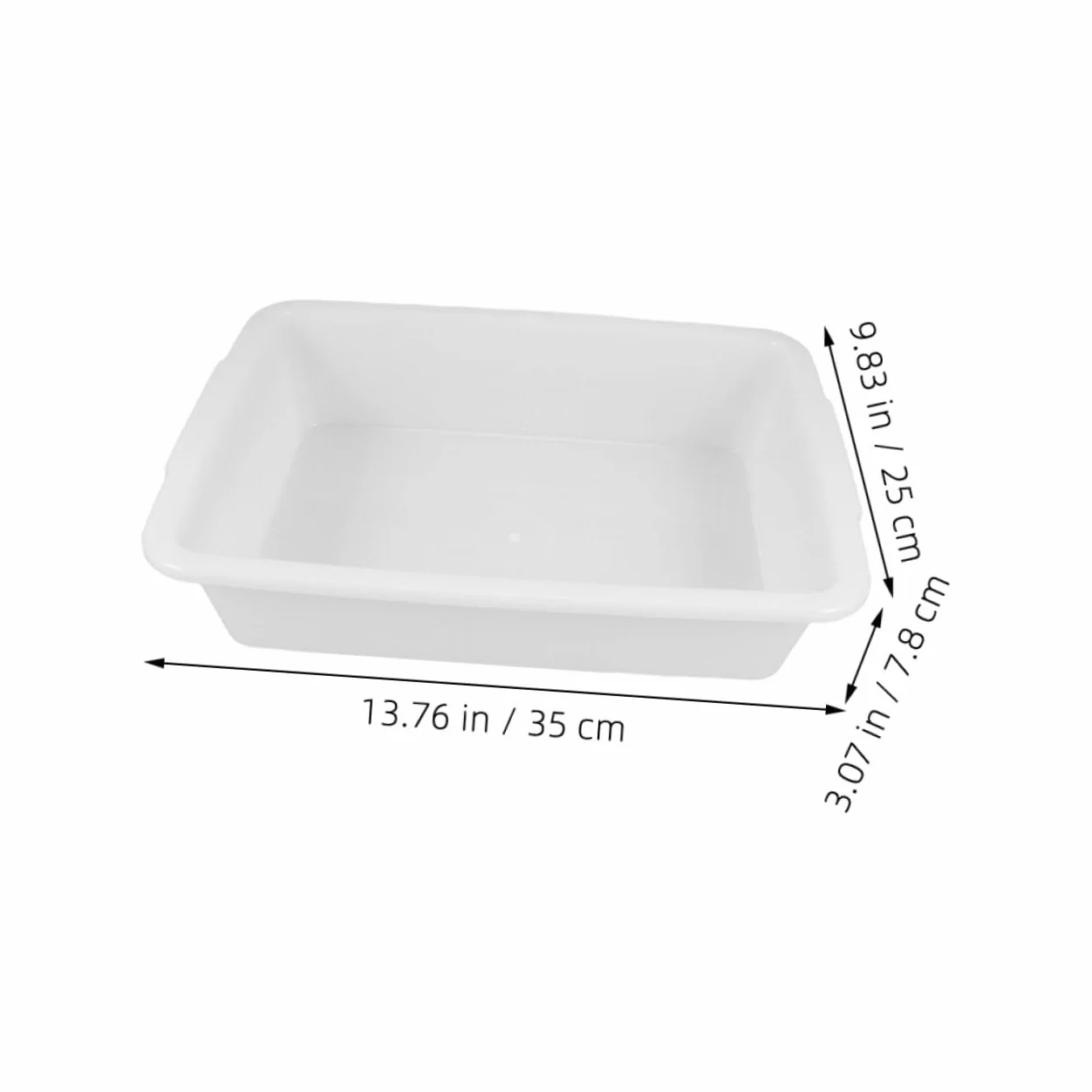 Veemoon Bandeja de laboratorio de plástico pequeña 24x17x6.5 cm resistente a ácidos almacenamiento reactivos químicos