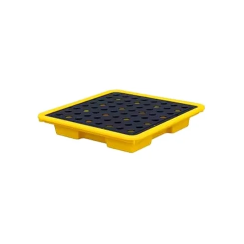 Bandeja modular de contención de derrames, plataforma de retención de tambor de aceite resistente, paletas a prueba de fugas para un almacenamiento seguro, solución industrial de control de derrames