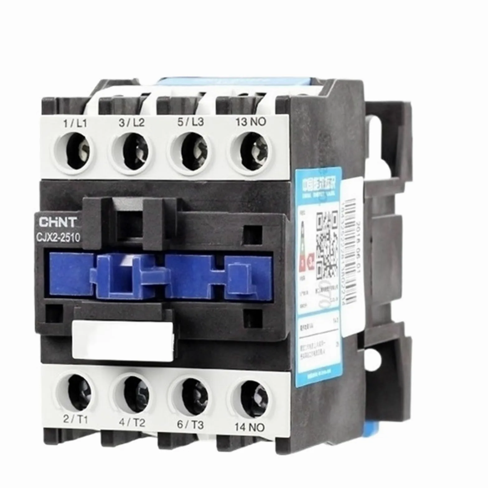 1 unidad CJX2-2510 1NO CJX2-2501 1NC Montaje en carril DIN Contactor de potencia eléctrica CA 25A Tensión Bobina 380V 220V 110V 36V 24V LC1-D (Cjx2-2510,36V)