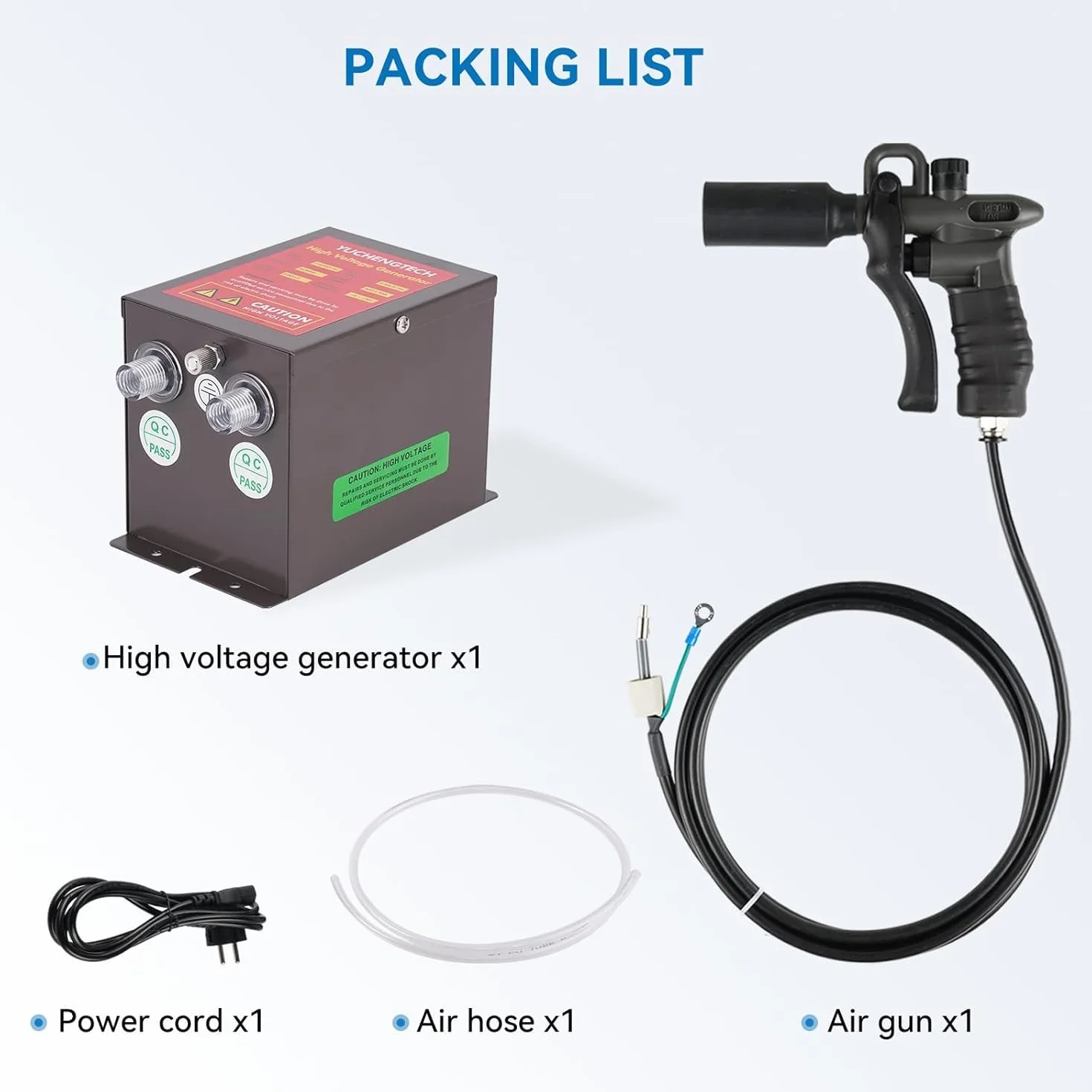 YUCHENGTECH ESD Pistola Antiestática Pistola de Aire Ionizante Eliminador de Estática con Generador de Alto Voltaje 7.0KV para la Eliminación de Estática | Pistola de Aire Ionizante Eliminador De Electricidad Estática para Eliminación de Polvo y Electrici