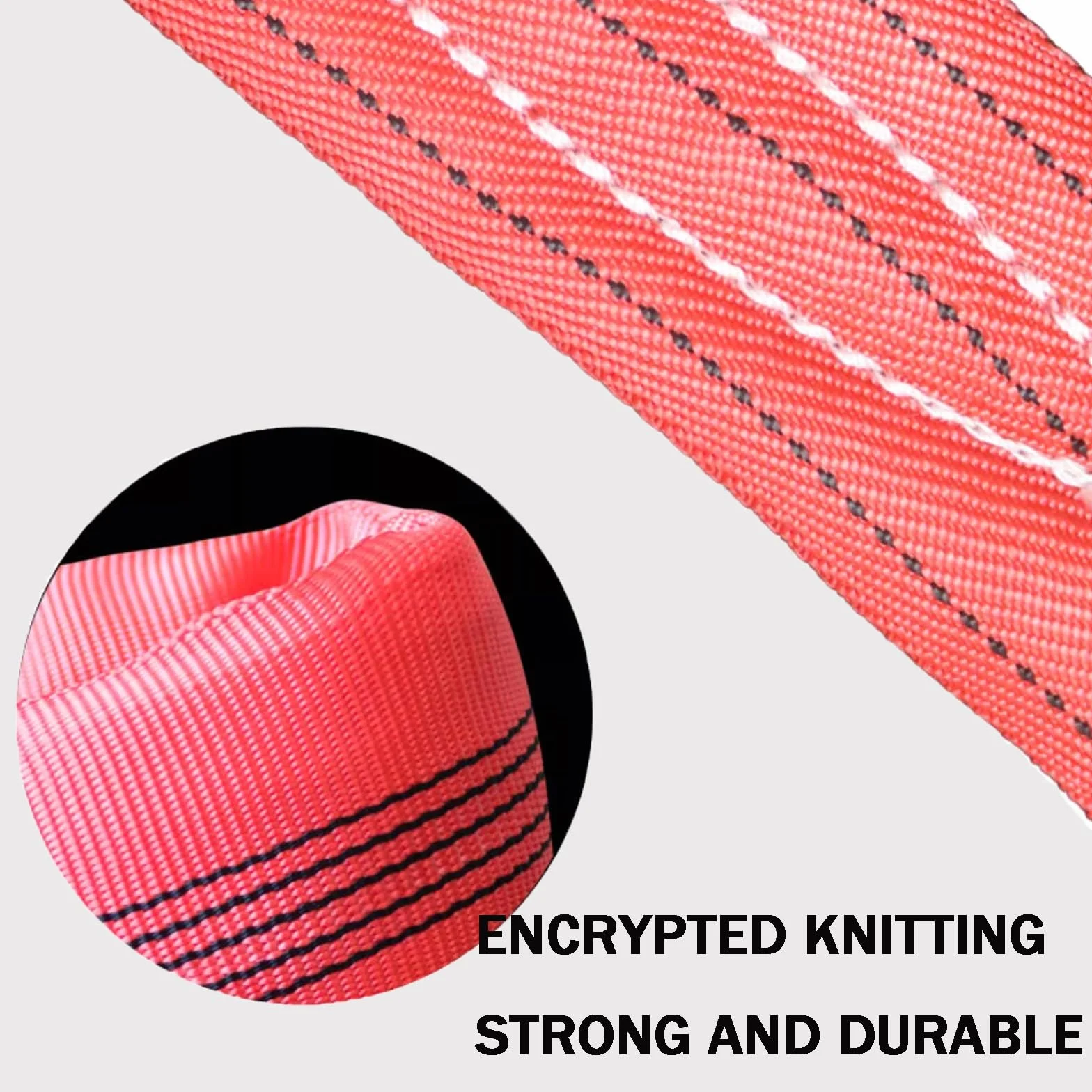 Eslinga Flexible，Eslinga de elevación，Eslinga Tubular Redonda de Poliéster，con Tratamiento anticortes y antiabrasión，para Polipasto Cestas(10T,10M)