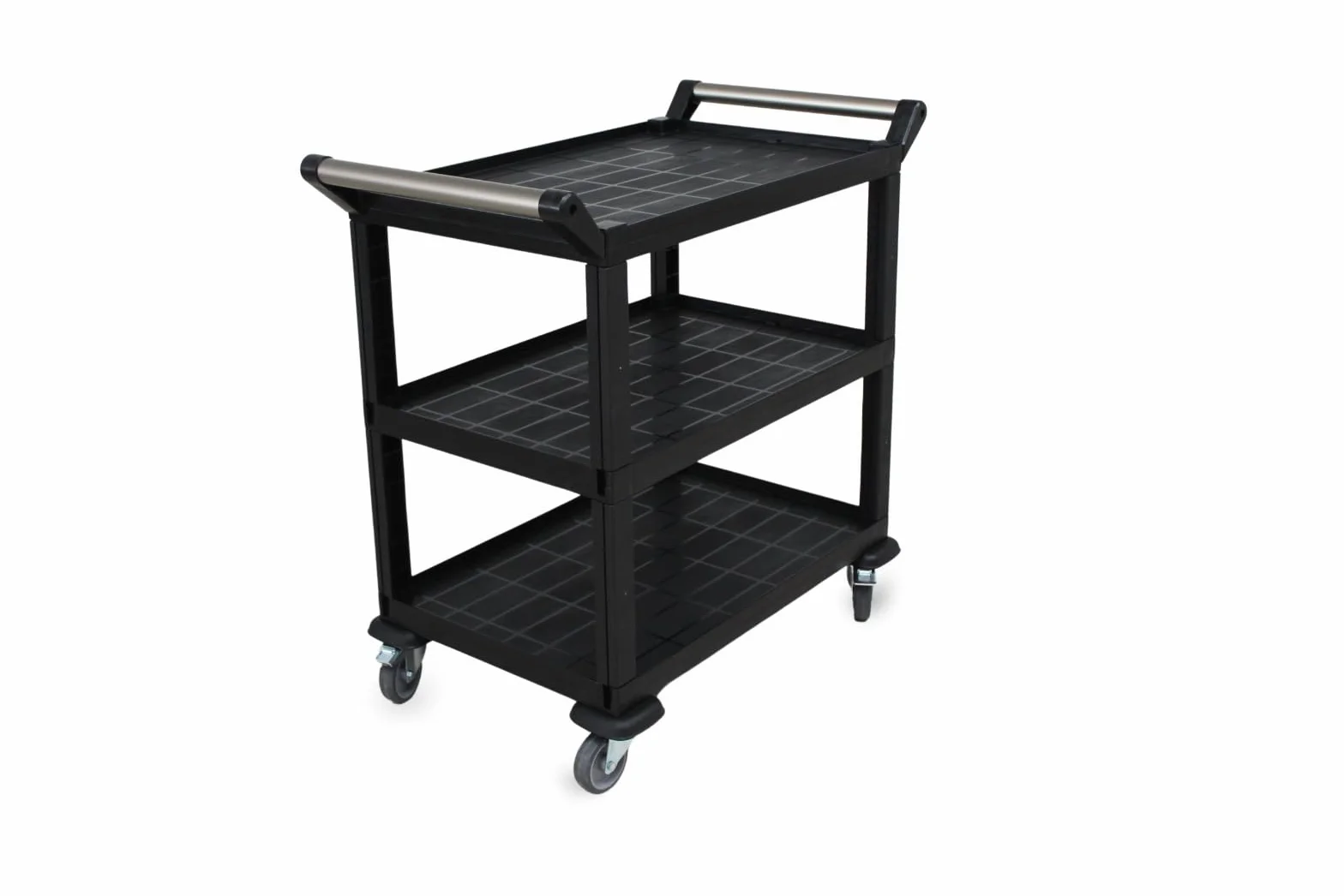 Carro de Servicio de 3 Niveles | Carrito Auxiliar con Ruedas | Carrito de Almacenamiento para Comedor y Cocina | Carro Servicio Profesional Horeca.