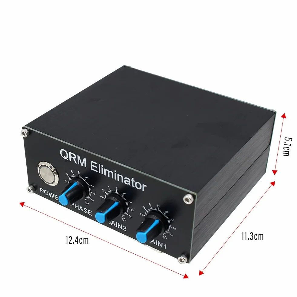 Canulador de señal QRM HF X-fase 1MHz-30MHz aleación de aluminio con dial y botón