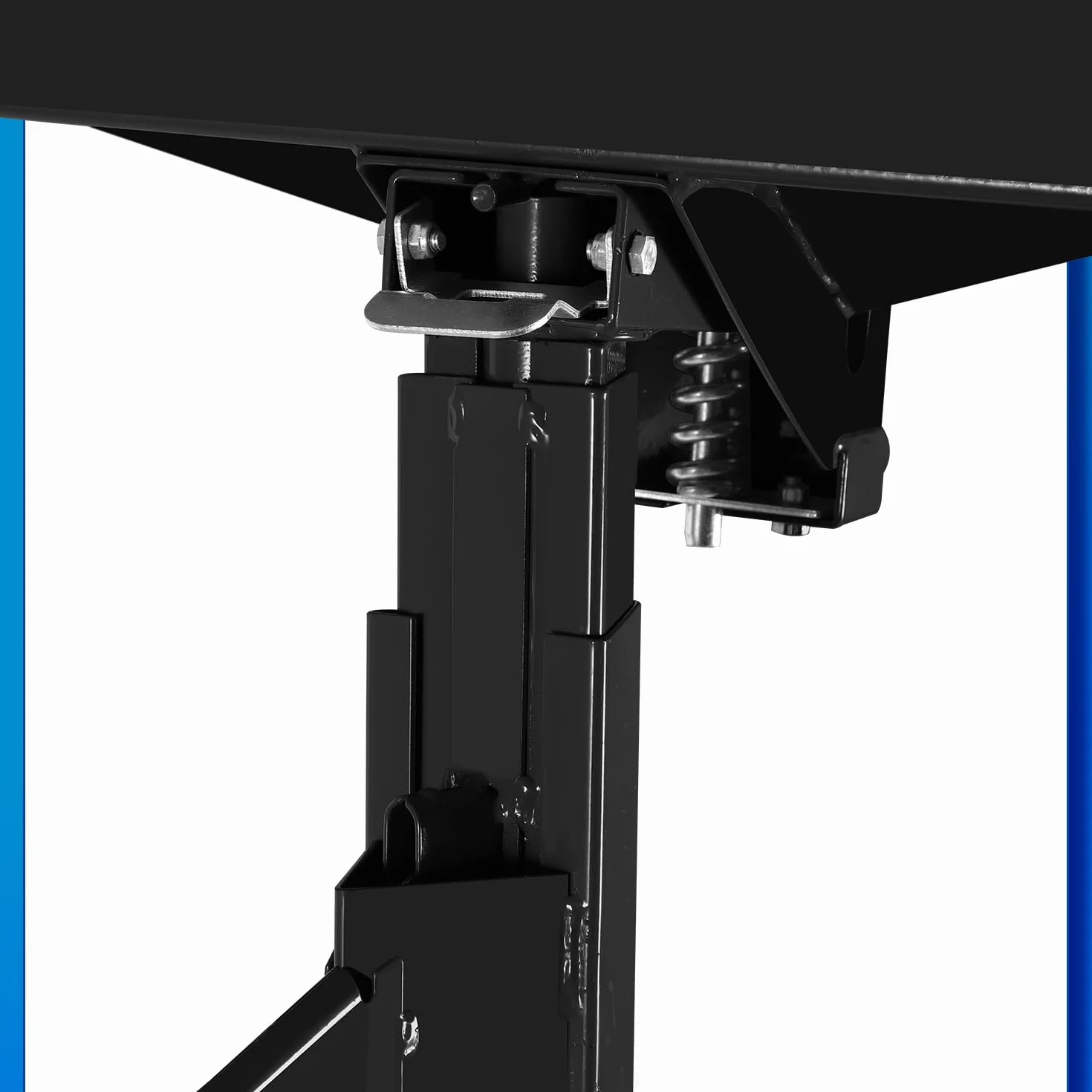 Ikodm - Elevador de placas plegable XXL para paneles de yeso, altura de trabajo ajustable de 132-335 cm, ancho máximo 294 cm, capacidad de carga 68 kg, 3 ruedas, negro