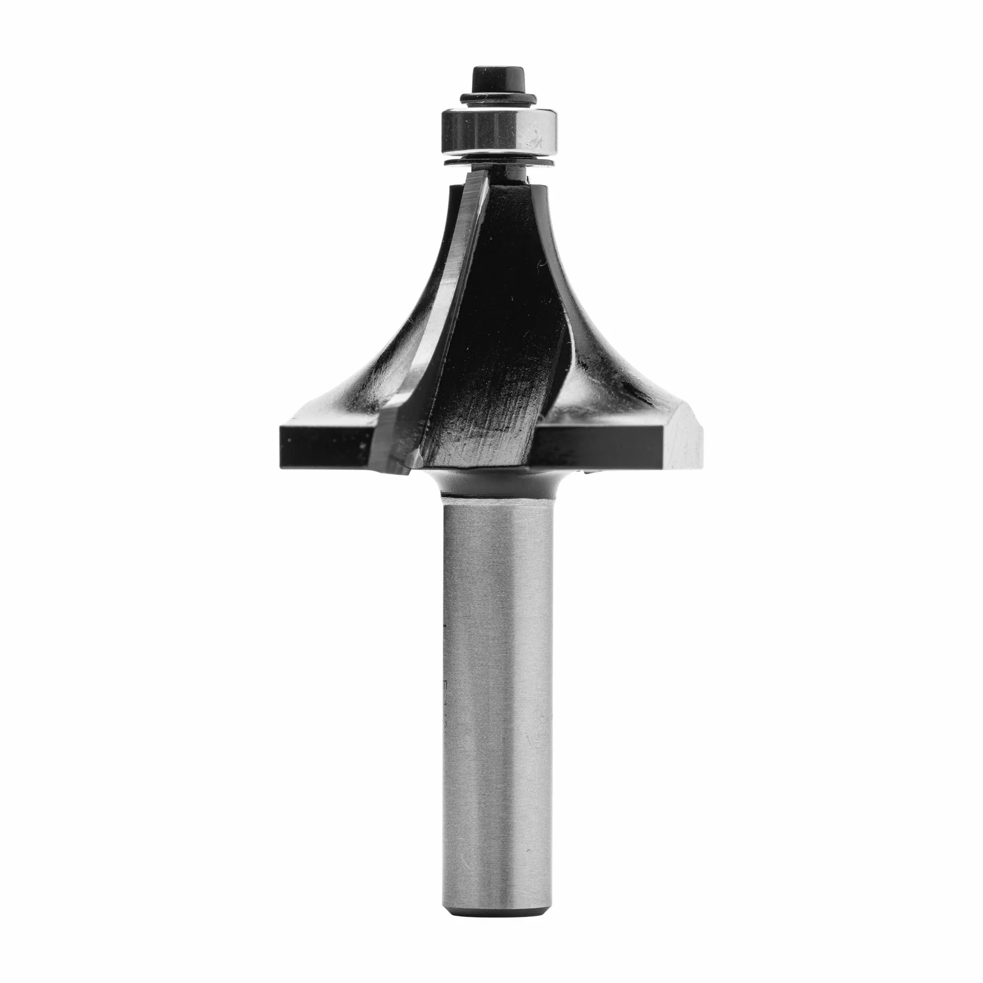 ENT 14388 Fresa de redondeo, en carburo, vástago (S) de 12 mm, diámetro (D) de 63,5 mm, NL 31,8 mm, R 25,4 mm, SL 45 mm, con rodamiento de bolas
