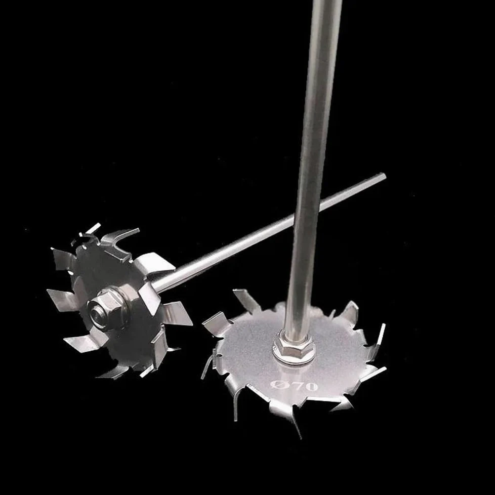 Equipos y suministros de laboratorio Disco de dispersión acero inoxidable SUS304, 1 juego cuchillas con varilla agitadora