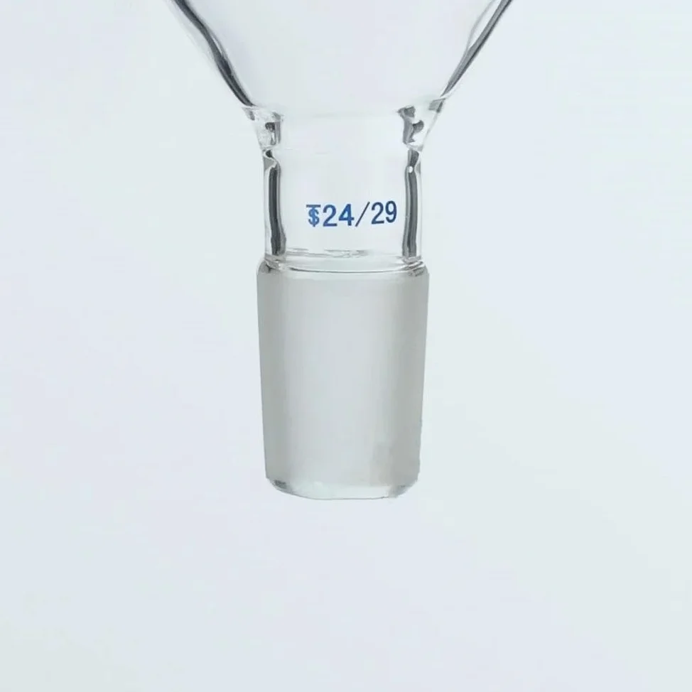 Embudo cónico de vidrio de borosilicato transparente de 50 mm a 150 mm for experimentos de laboratorio (boca esmerilada estándar, 1 unidad)(100mm joint No.24)