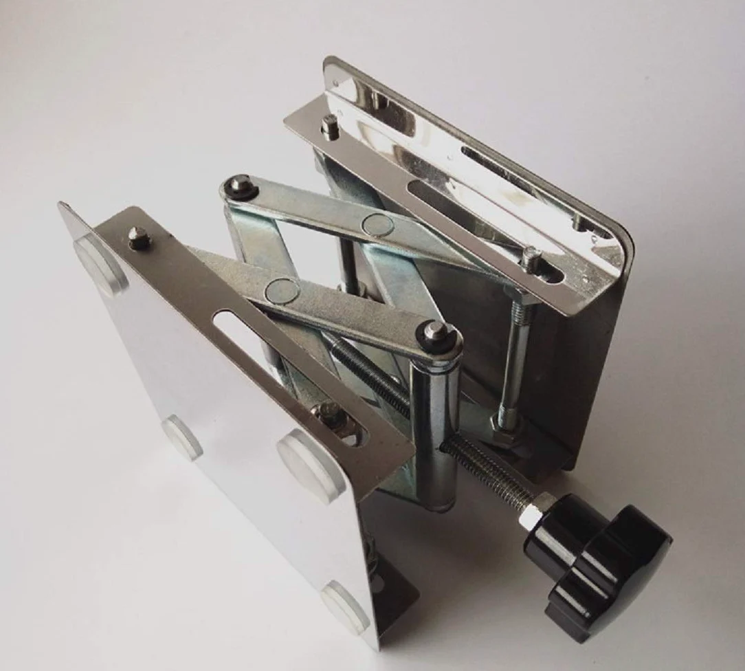 Plataforma de tijera de acero inoxidable para gato de laboratorio (6 x 6 pulgadas)