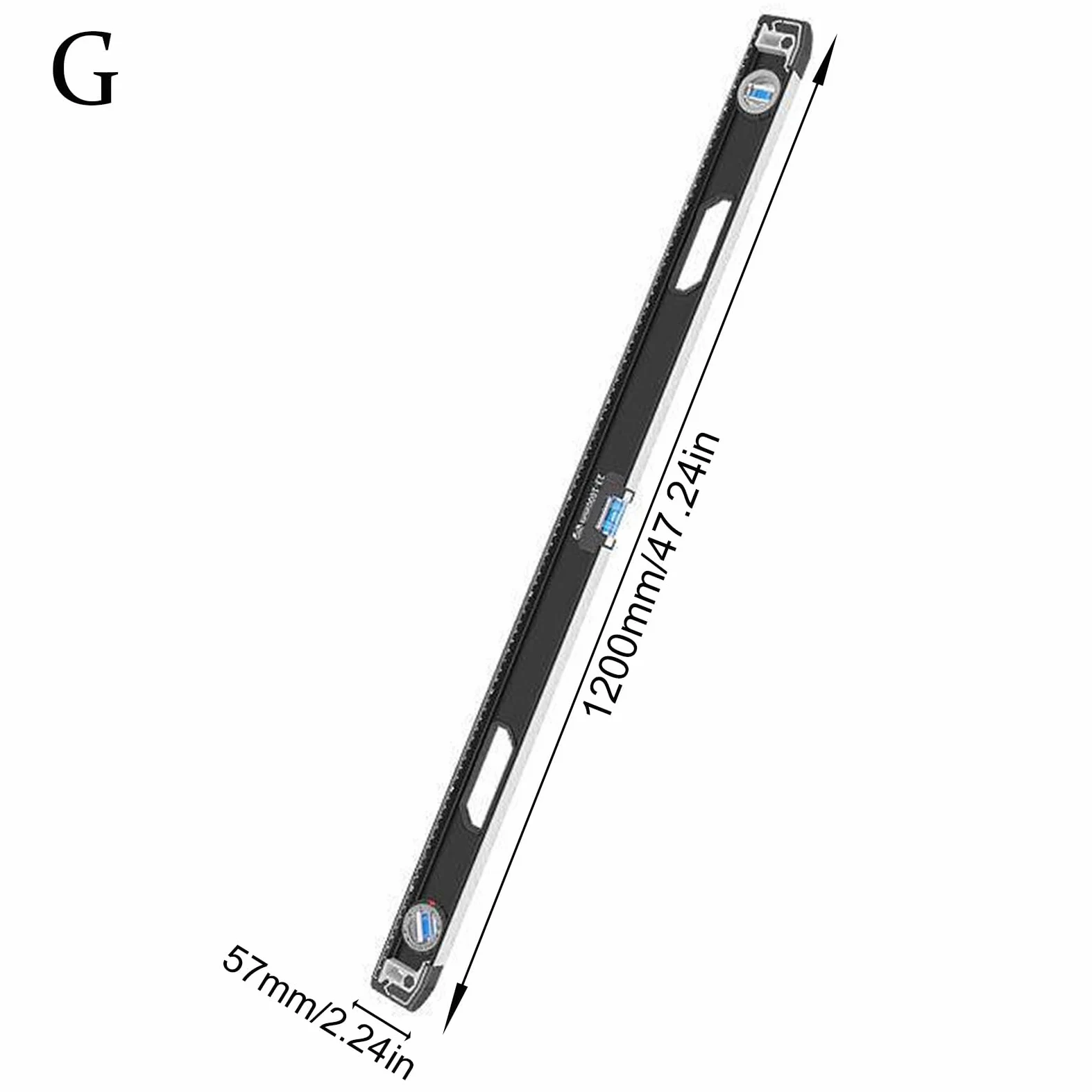 Herramienta profesional de medición de aluminio, regla de ángulo de nivel de burbuja, calibre de aleación de aluminio profesional para carpinteros e ingenieros