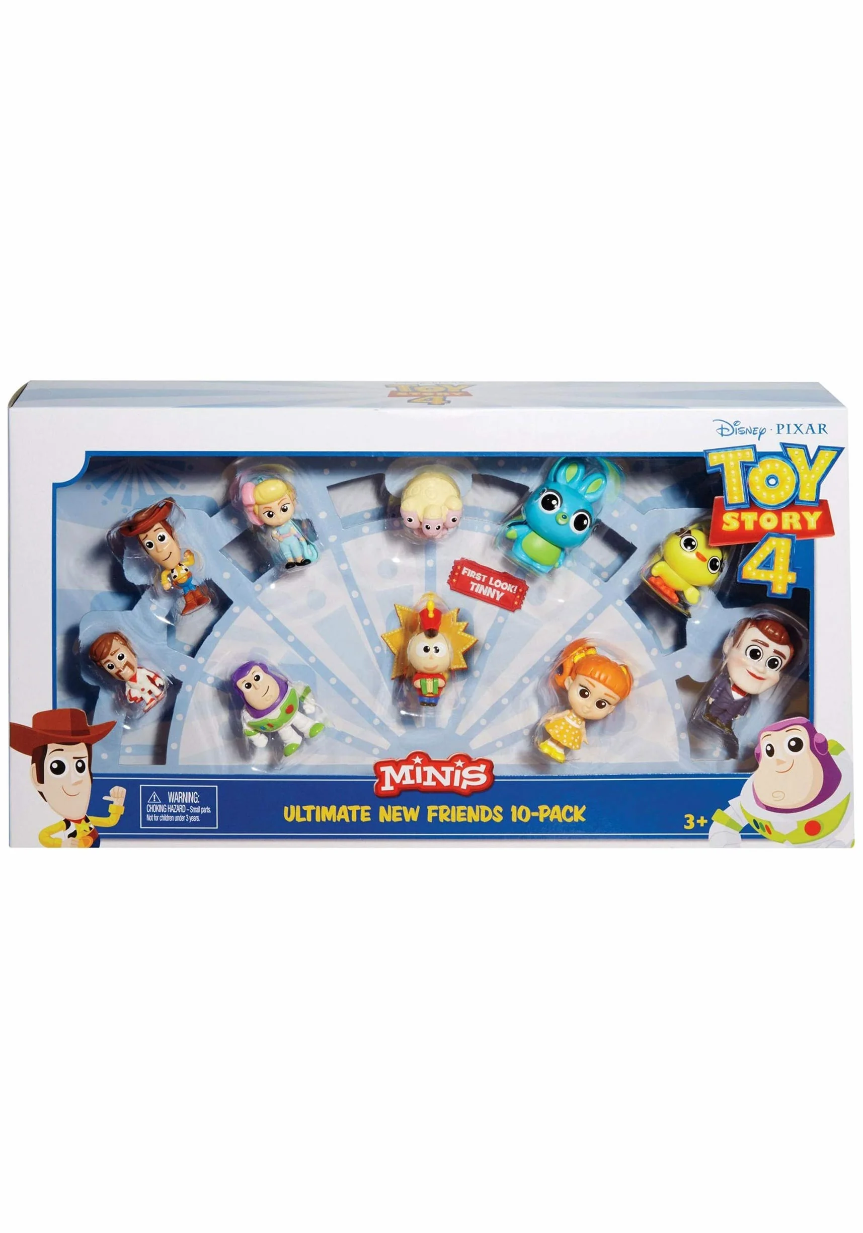 Mattel Disney Toy Story 4 Pack de 10 amiguitos, Mini Figuras Básicas (GCY86)