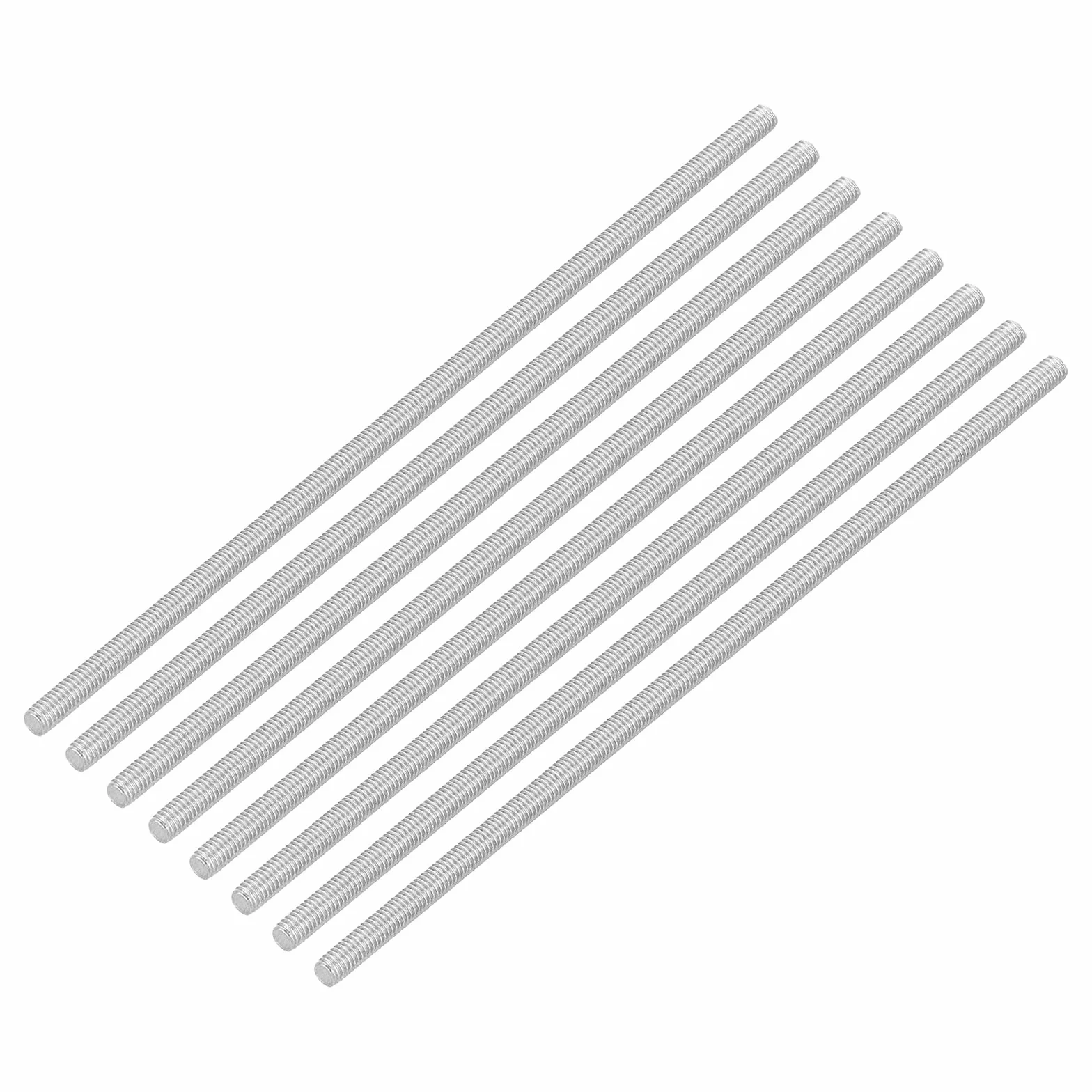 QUARKZMAN Varilla Roscada M3 x 100mm Acero Inoxidable 304, M3-0.5 Paso Rosca Derecha