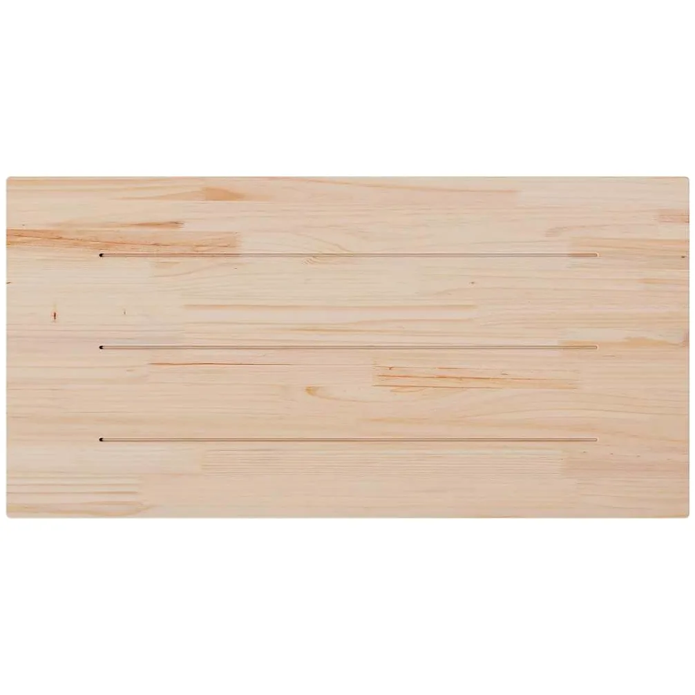 vidaXL Tablero de Mesa Rectangular Madera Maciza Pino 100x50x1,7 cm