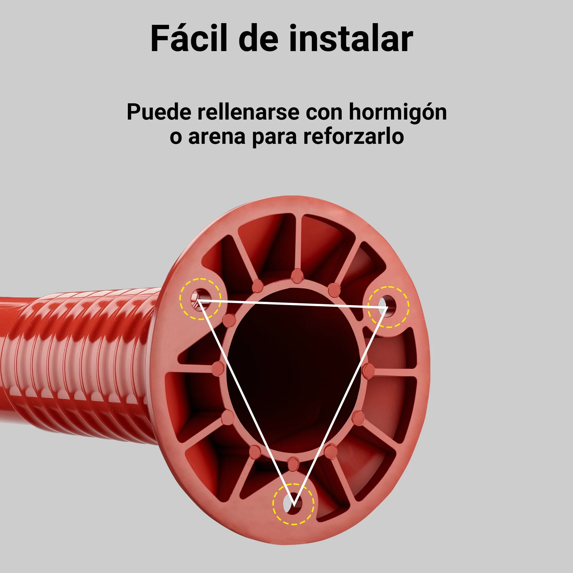 Wiltec Juego de 2 Postes de Señalización Naranja y Blanco 75 cm Altura 20 cm Diámetro Reflectante Flexible