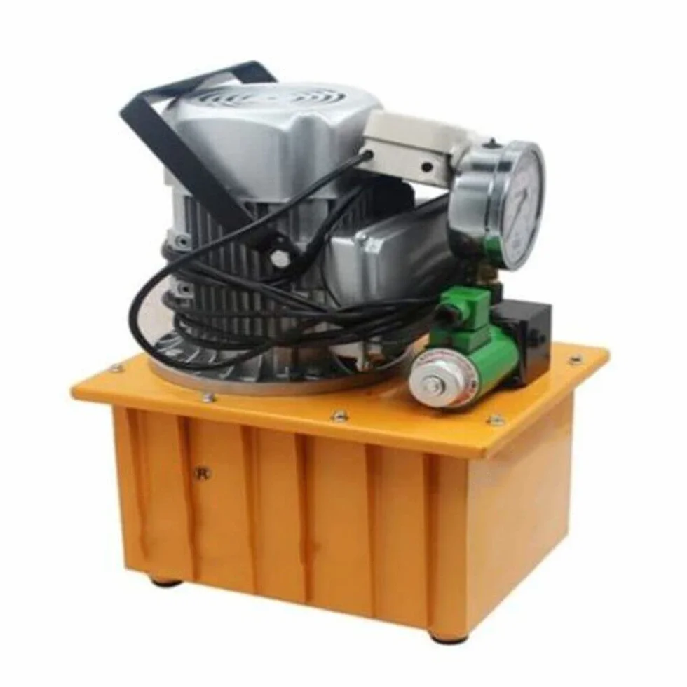 Bomba hidráulica eléctrica con válvula magnética, bomba electrohidráulica, 1400 rpm, 750 W, 700 bar
