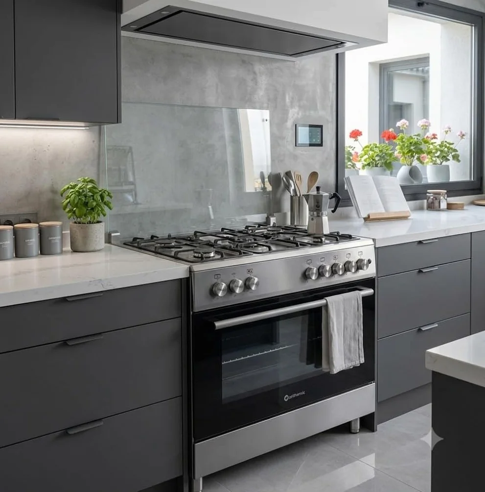 SOLTHERMIC F9L50E5RI Cocina Gas Horno Eléctrico Inox 90 cm 5 Fuegos 115 L FFD