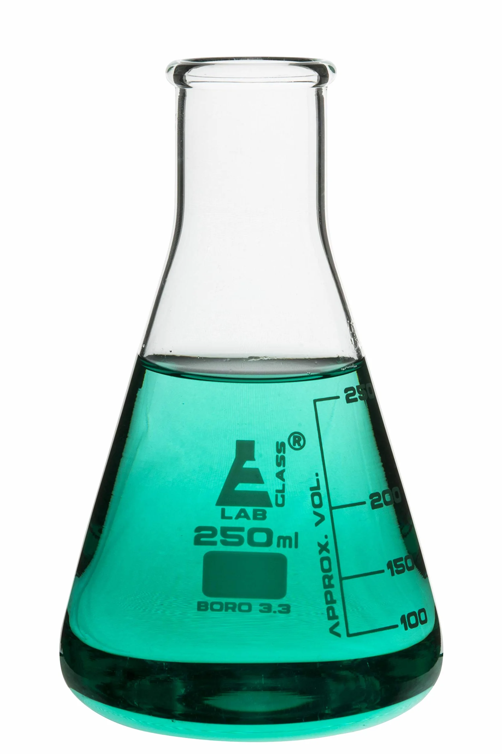 eisco Matraz de Labs Erlenmeyer (cónica), borosilicato, 250 ml, 12 unidades)