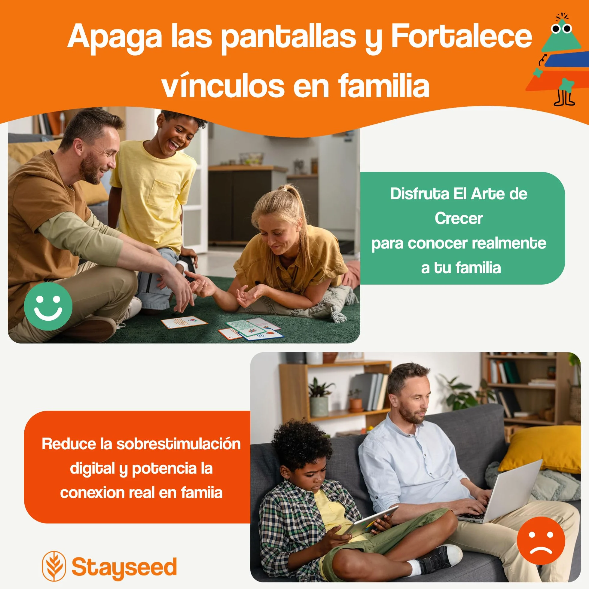 El Arte de Crecer 60 Cartas de Emociones para Niños Juego de Inteligencia Emocional Educativo 5+ Años