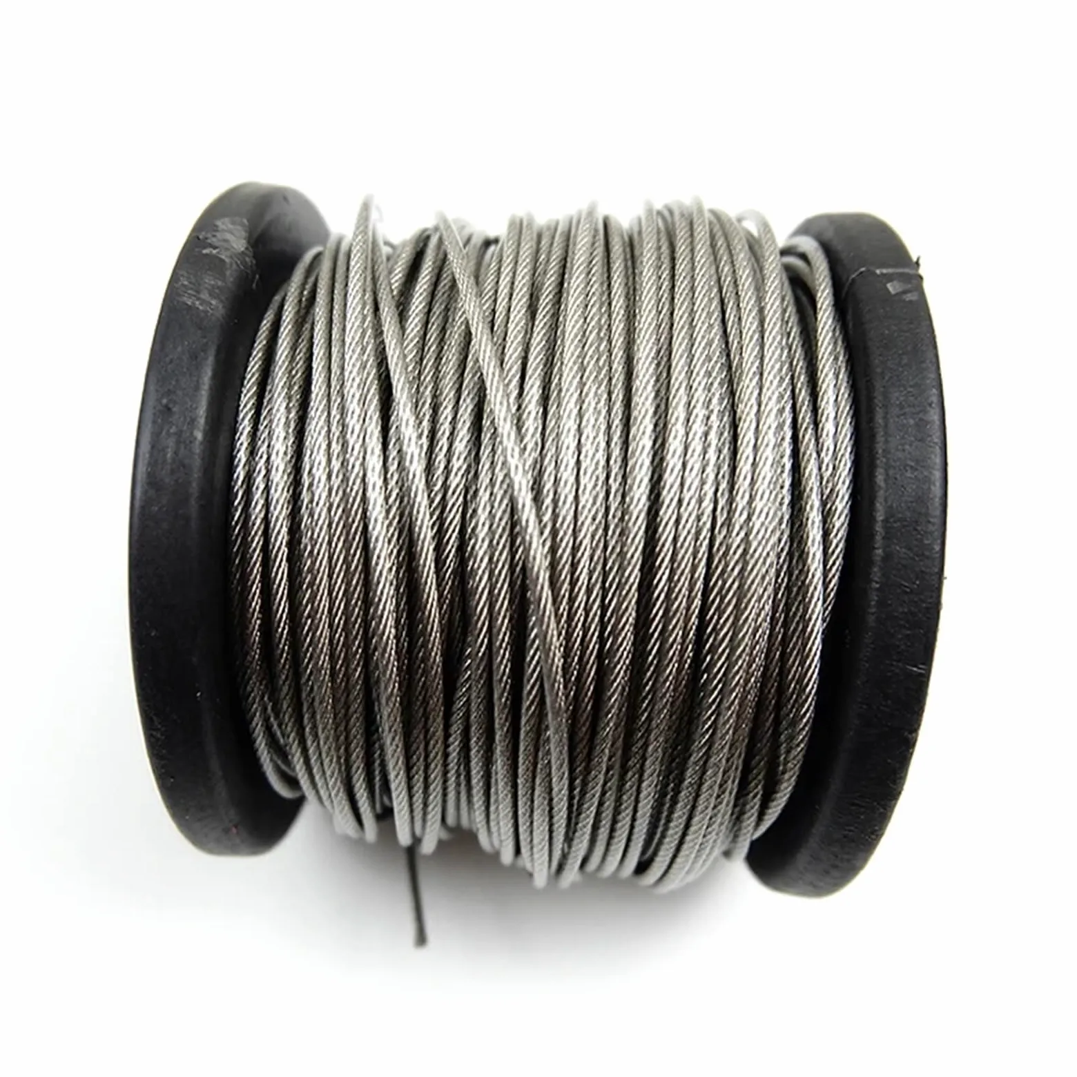 Alambre De Acero Plastificado Cable flexible de acero recubierto PVC 50,0 m, cable blando, tendedero inoxidable transparente