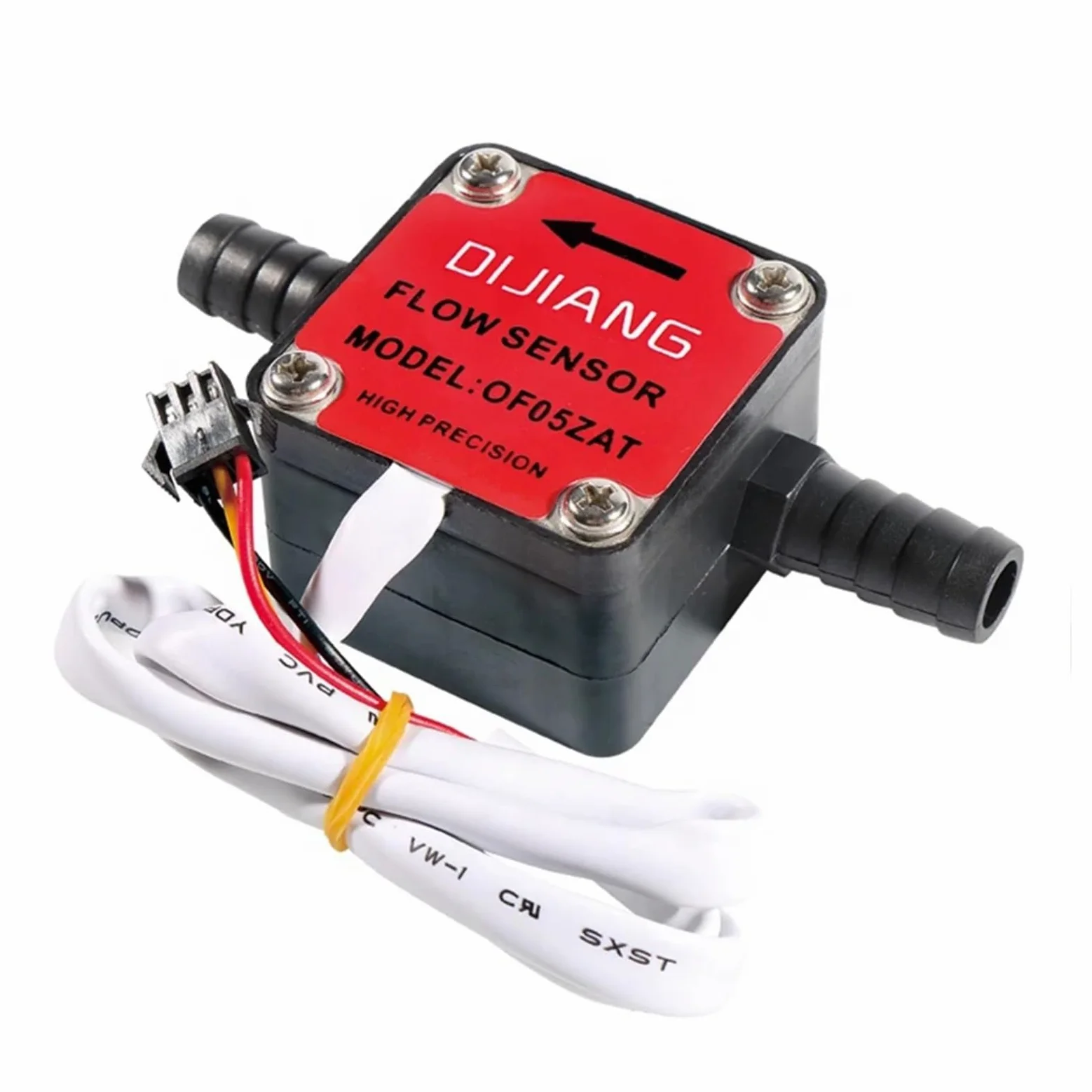 Medidor de flujo de agua, Medidor De Flujo Engranaje Manguera DN10, Sensor Pasillo Pagoda 13MM, Aceite Químico Leche, Interruptor For Líquido Viscoso DC5~18V(Square cover)