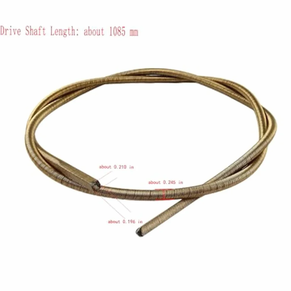 Repuesto Eje de Transmisión 1085mm Lijadora Paneles Yeso Porter, Alambre Acero Flexible con Funda Protectora