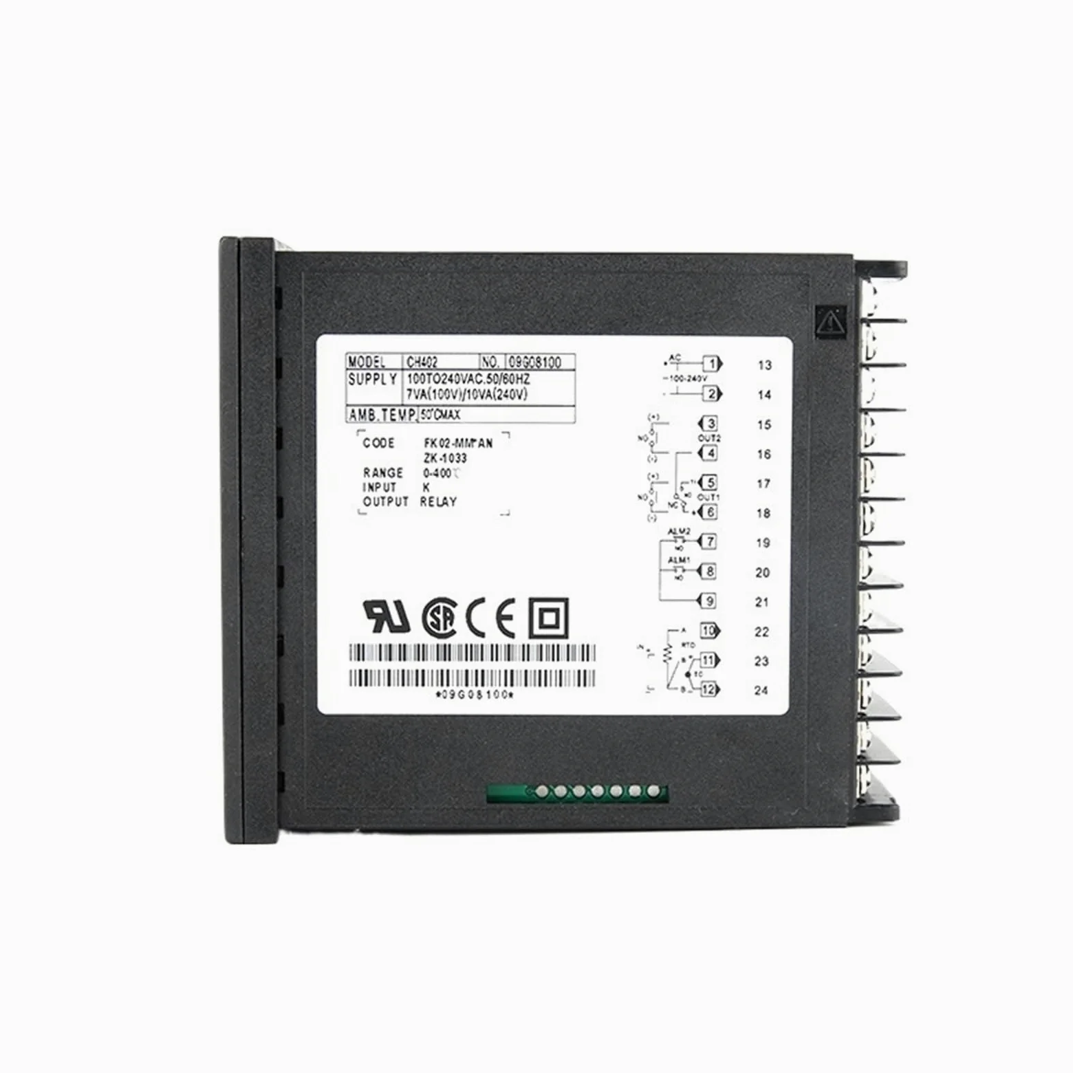 1 Uds salida Dual SSR y relé CH102 CH402 CH702 CH902 2 alarmas LCD controlador de temperatura PID Digital 100-240VAC(CH402 MV AB)