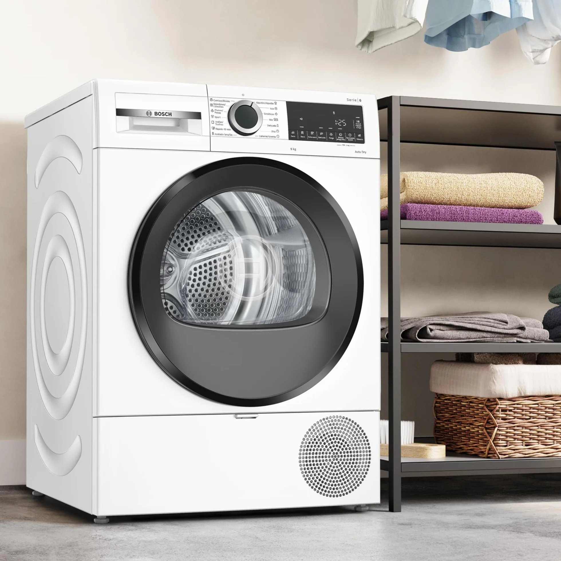 Bosch Secadora con Bomba de Calor 9 kg AutoDry WQG24200ES Blanco