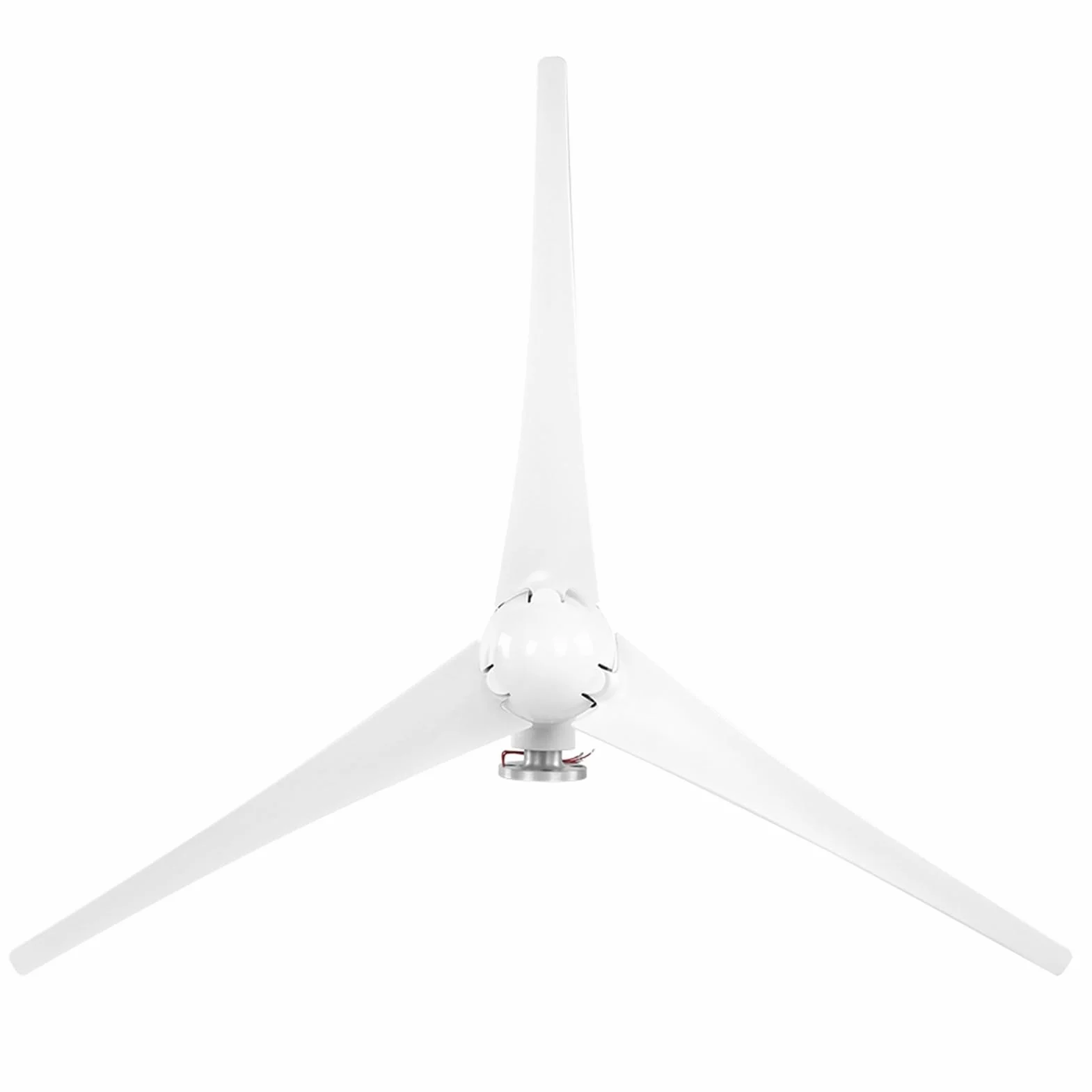 Generador de Turbina de Viento 1200W, Kit de Generador de Molino de Viento con 3 Palas Y controlador de Viento Para Carga Marina (White 12V)