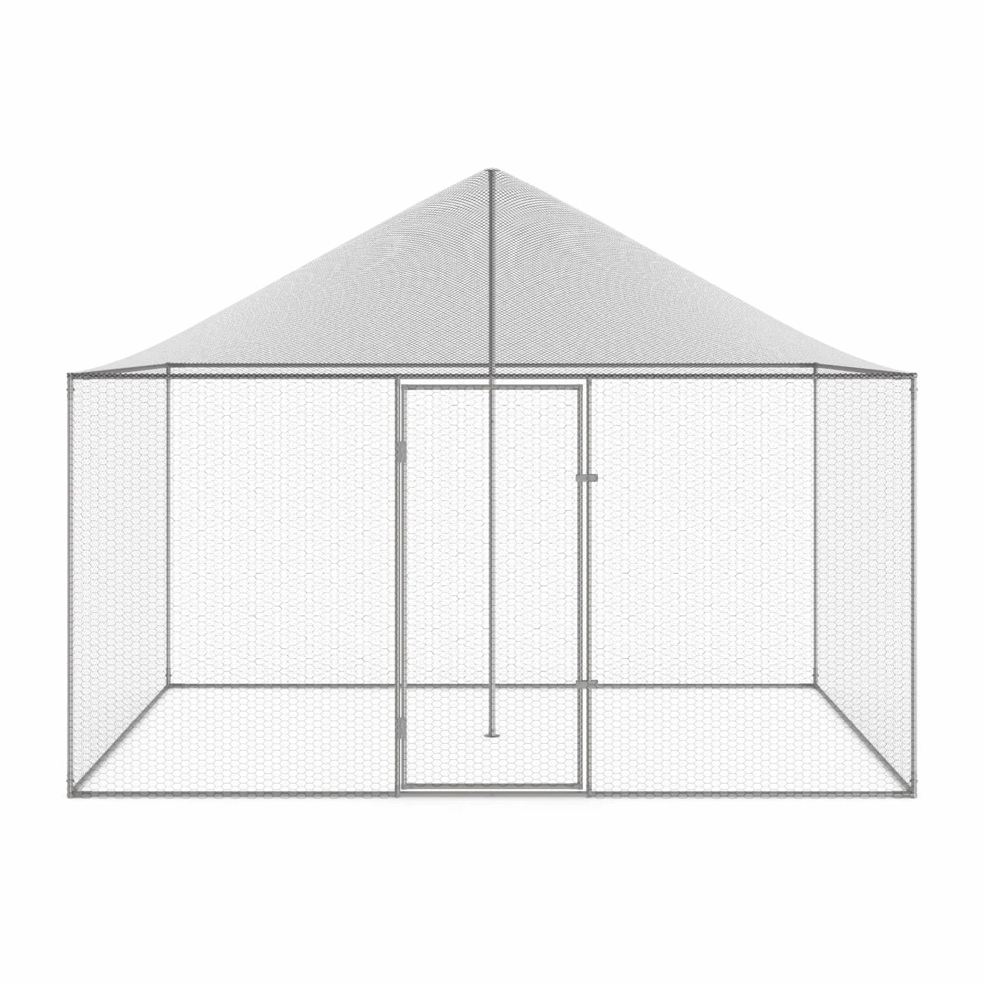 IDMarket - Aviario 6 m² Parque de malla de 3 x 2 M cercado gallinero para animales de bajo patio