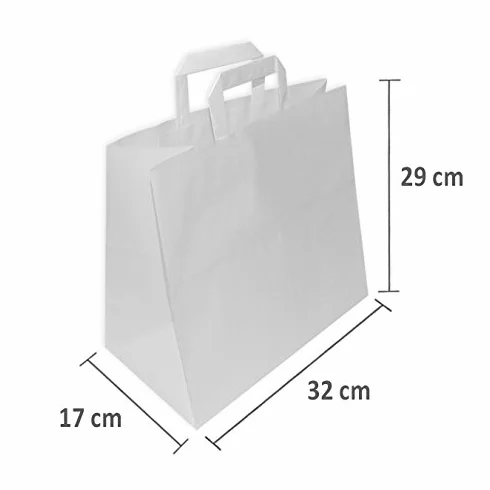 Bolsas de Papel Take Away 32+17 x 29cm 300 szt.