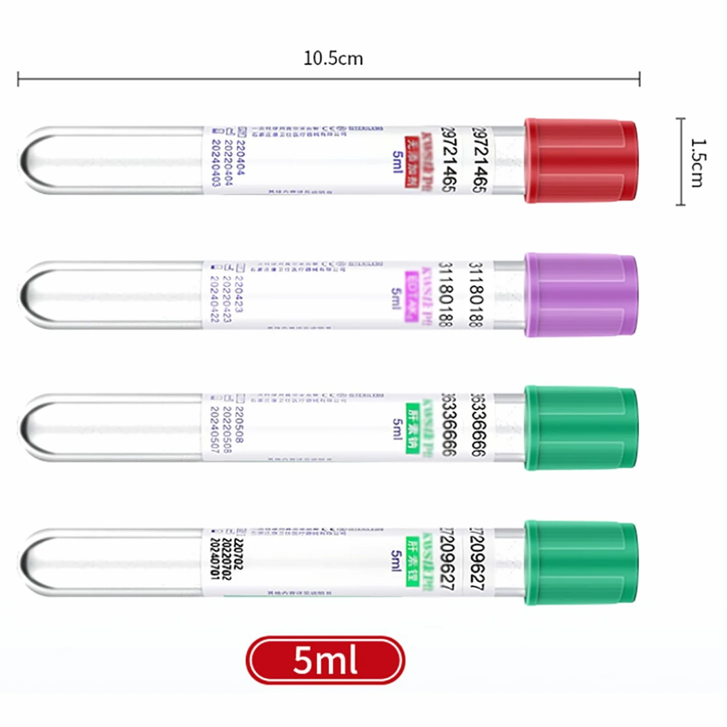 100 tubos de extracción de sangre, tubos de vacío de vidrio con gel de separación amarillo y coagulante, visibilidad mejorada, tubos centrífugos de laboratorio para muestreo