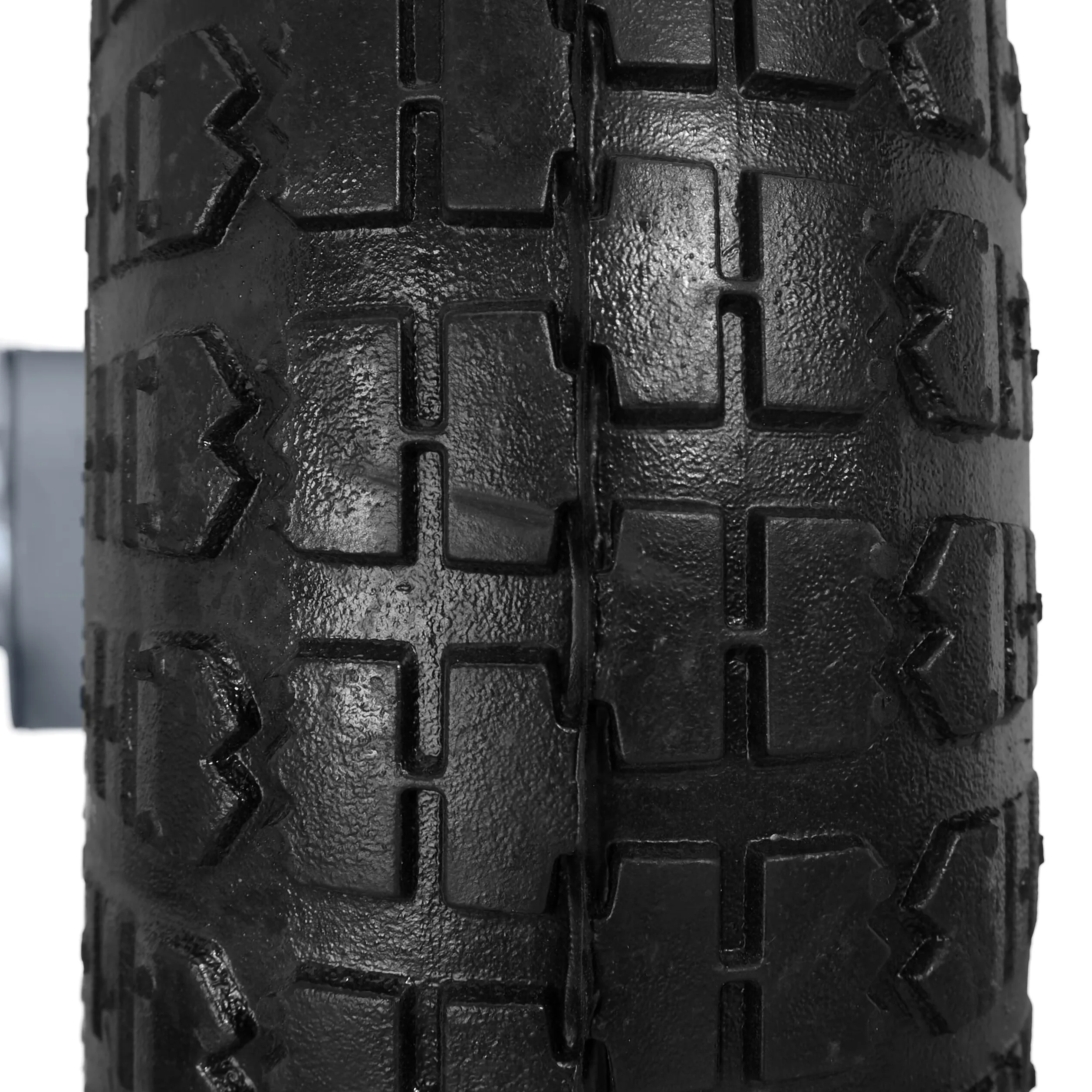 8 Ruedas Carretilla 4.1/3.5-4, Neumáticos de Recambio, Eje de 16 mm, hasta 136 kg, 260 x 85 mm, Negro/Gris