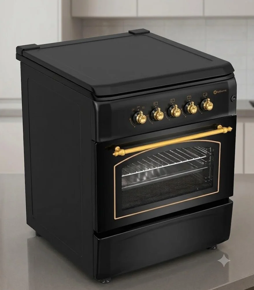PACK AHORRO COCINA GAS F6S40G2 CAMPANA HS60PR 60 CM NEGRO DORADO ENCENDIDO AUTOMATICO HORNO 60 L