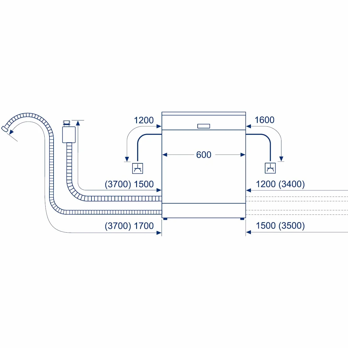 Balay Lavavajillas integrable 14 servicios Motor ExtraSilencio Home Connect Panel Acero antihuellas 3VF6360SA