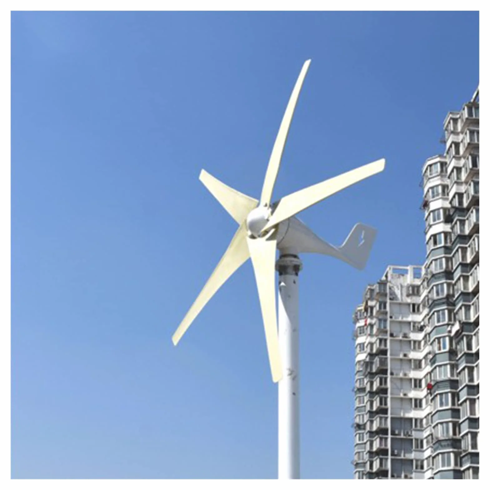 Aerogeneradores 3000W 5 Blades Energía libre Molino de viento 12V 24V 48V Energía eólica Pequeño Generador de Turbinas de Viento Generador MPPT Controlador para uso en el hogar Energía solar y eólica
